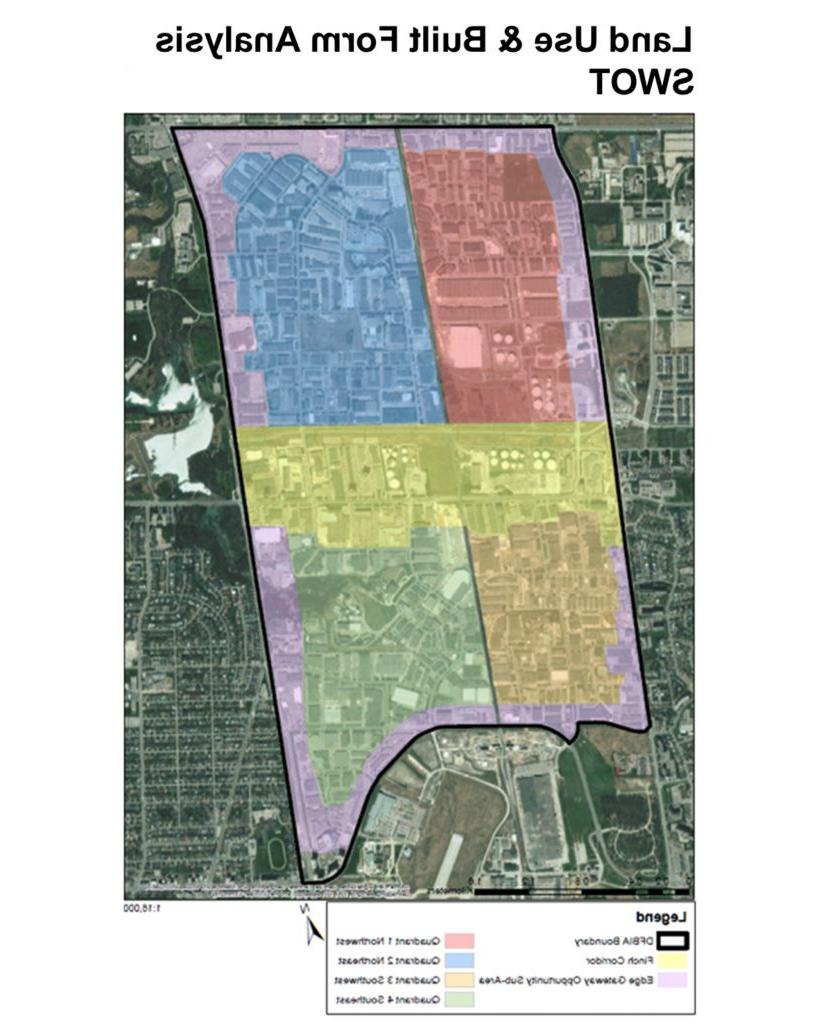 杜克高地的土地利用和建筑形式分析. Algonquin College Student Common Stormwater Management Concept. 有关全文，请下载下面的项目PDF